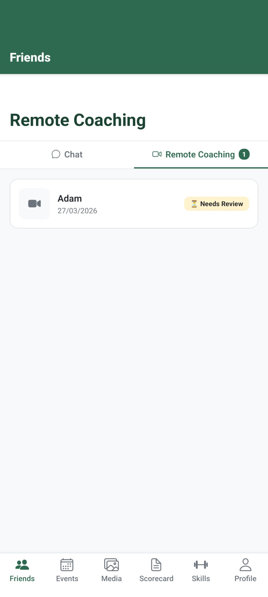 Remote coaching and video review
